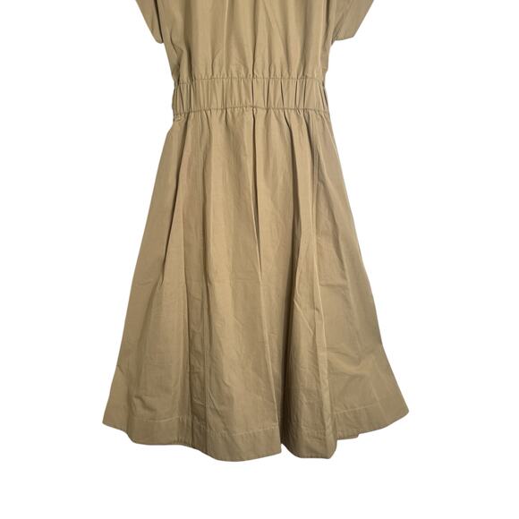 Lafayette 148 New York Women's Short Sleeve Belted Wrap Dress Size L Tan NWT - Picture 8 of 10